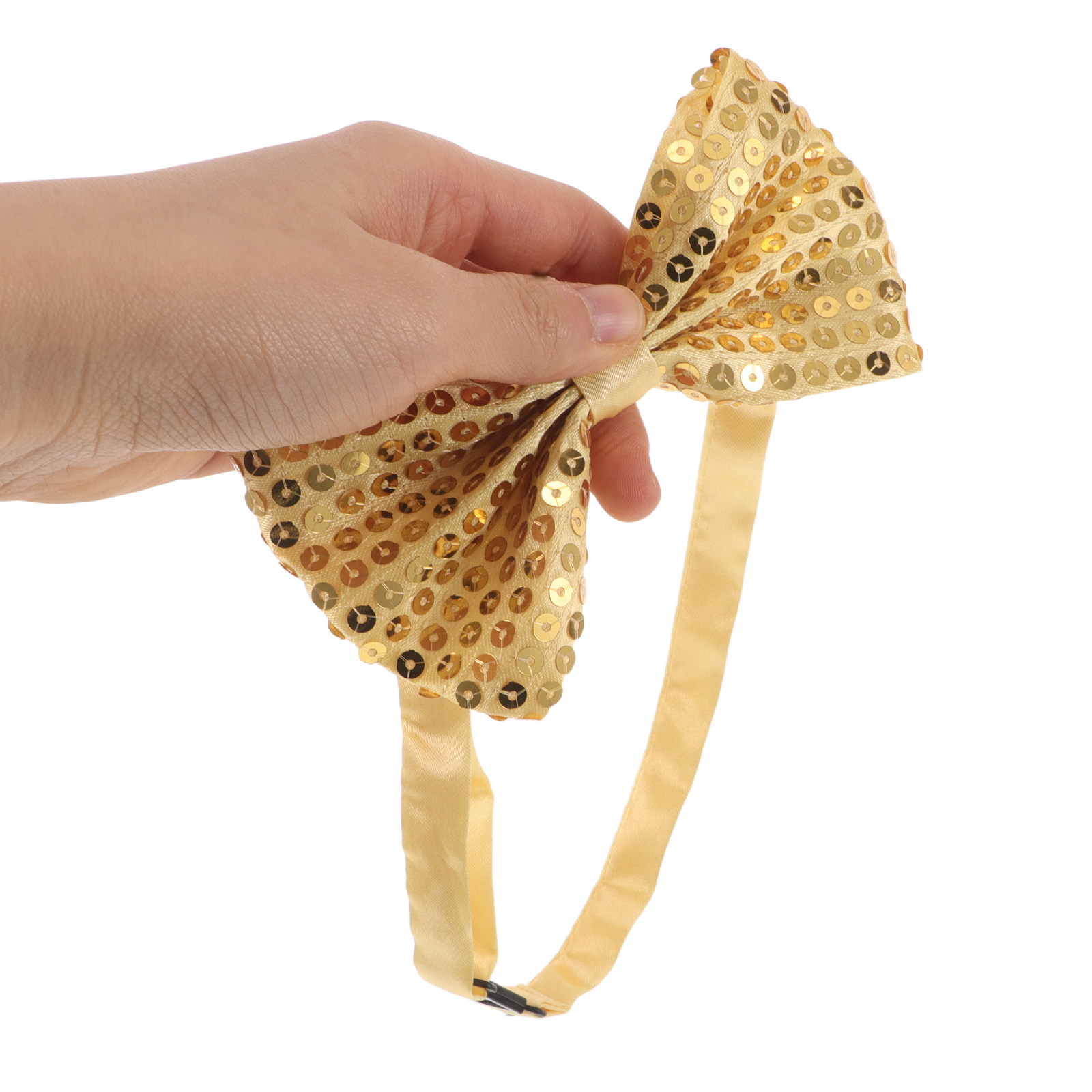 Bow Tie Pre Tied - 5個入り、サイズ調整可能な子供用蝶ネクタイ。結び目が付いているので、すぐに着用可能。男の子用、女の子用。結婚式、ハロウィン、クリスマス、新年など、様々なシーンで使える。シルバー。