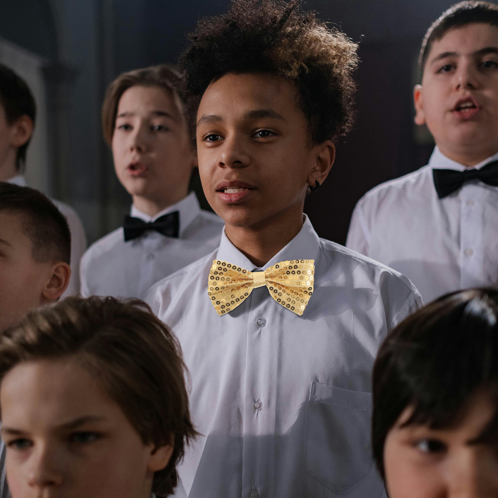 5個入り、サイズ調整可能な子供用蝶ネクタイ。結び目が付いてい - Bow Tie Pre Tied のレビューと価格