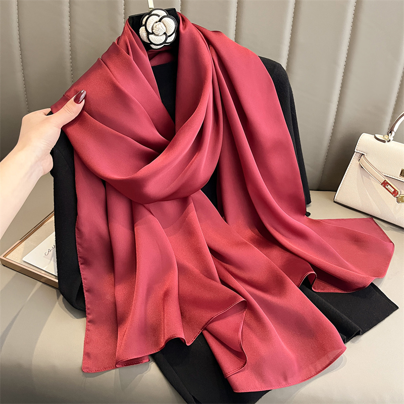 2024 高級ブランド春大ロングパシュミナ女性スカーフ固体シ - Scarf Silk Square のレビューと価格