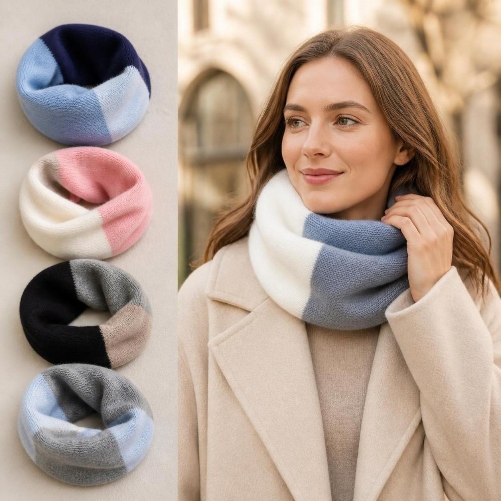 ソフトスプライシングカラーアンダーカラーマフラー 防風ストレ - Infinity Scarf Knit のレビューと価格