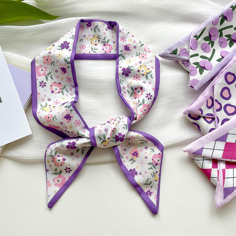 新作高級ナローショートレディースシルクスカーフヘアストリップ - Ascot Neck Scarf のレビューと価格