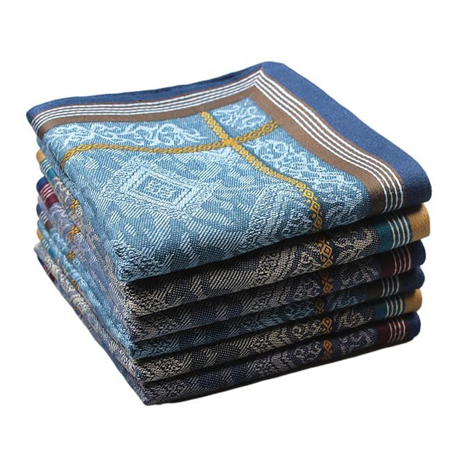 紳士用ポケットスクエアハンカチ3枚セット（コットン製） - Handkerchief Cotton Men のレビューと価格